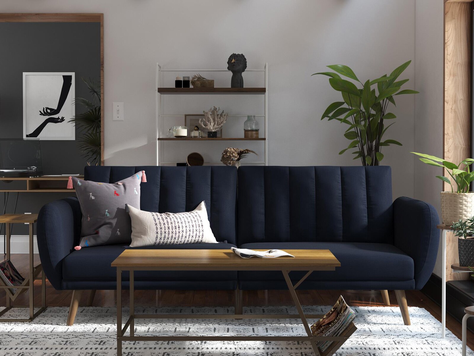 Brittany linen sofa online bed